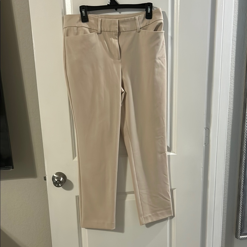 Ann Taylor Tan Straight Leg Pants